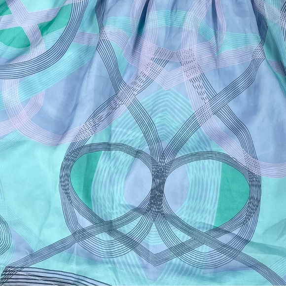 Collective Concepts size medium blue & teal dress with lace design at top EUC - Picture 4 of 11